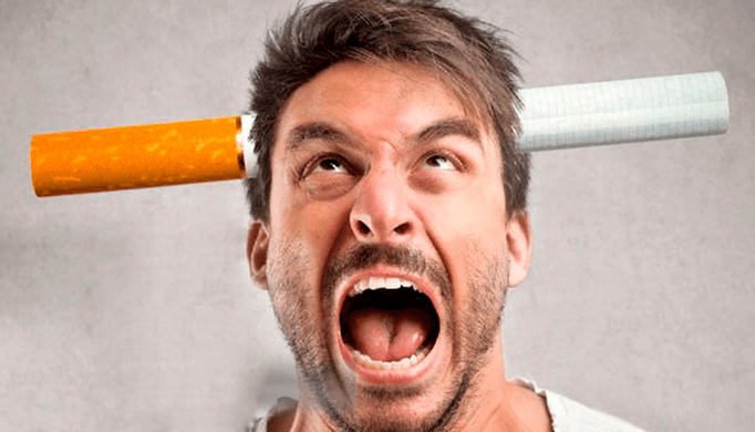 男性戒烟期间易怒